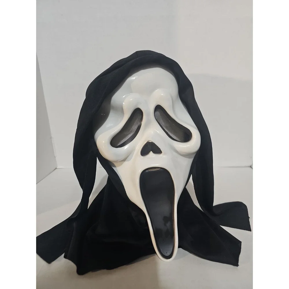 Ghostface Scream Mask w Hood Adult Costume Horror 2022 EUC
